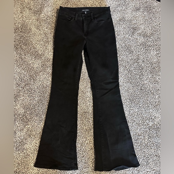 Lucky Brand Denim - Lucky Brand Women's Black High Rise Flared Jeans